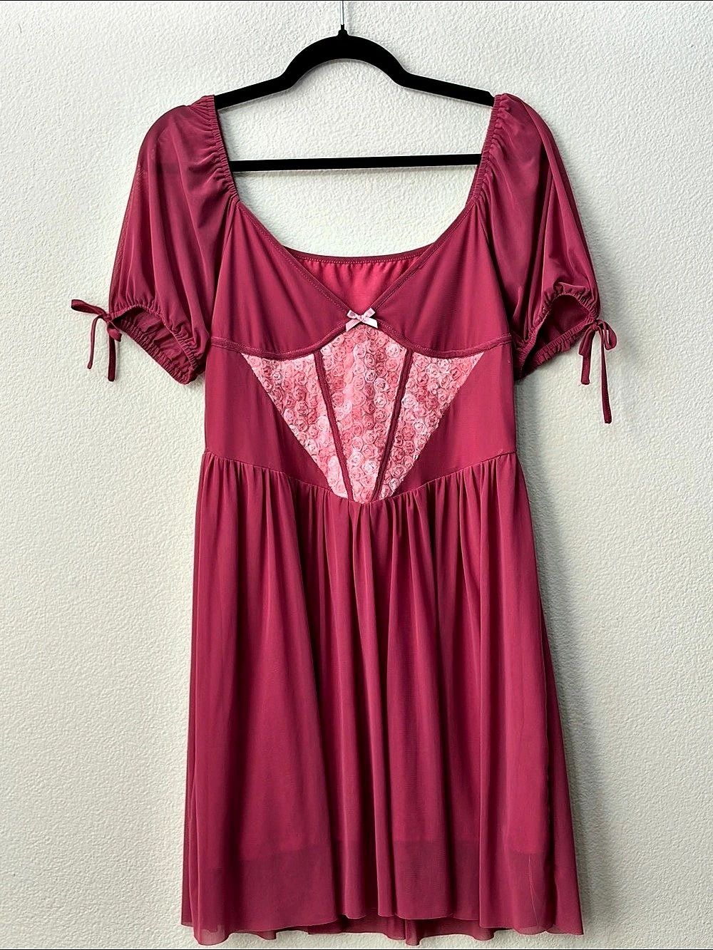 Floral Mini Dress in Pink Like New